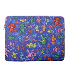 Grateful Dead Dancing Bears Pattern 15  Vertical Laptop Sleeve Case With Pocket by Salmanaz77