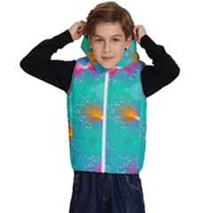 Christmas Pattern Kids  Stylish Hooded Puffer Vest by Paksenen