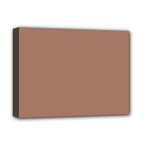 Mocha Mousse Hex Code #a47864 Deluxe Canvas 16  X 12  (stretched)  by dressshop