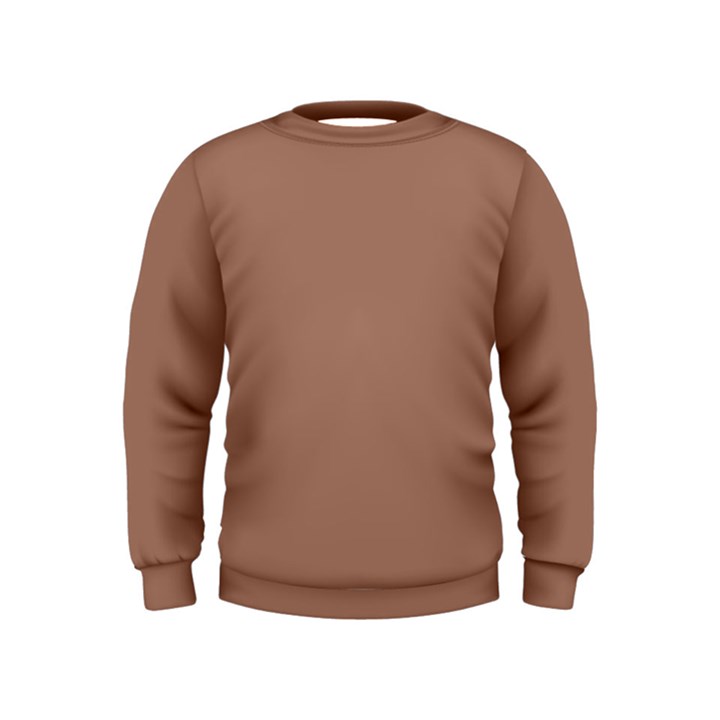 Mocha Mousse Hex Code #a47864 Kids  Sweatshirt