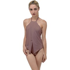 Mocha Mousse Hex Code #a47864 Go With The Flow One Piece Swimsuit by dressshop