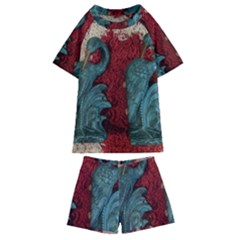 Pxl 20231123 001543615 Kids  Swim T-shirt And Shorts Set by bestdesignintheworld