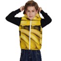 Bananas, Macro, Fruits, Ripe Bananas Kids  Stylish Hooded Puffer Vest View1