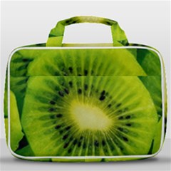 Kiwi Fruits, Close-up, Exotic Fruit Travel Toiletry Bag With Hanging Hook by kyorashop23