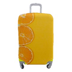 Orange, Slices, Fruit, Citrus Luggage Cover (small) by kyorashop23