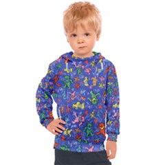 Grateful Dead Dancing Bears Pattern Kids  Hooded Pullover by Salmanaz77