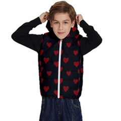 Small Cute Hearts  Kids  Stylish Hooded Puffer Vest by ConteMonfrey