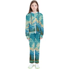 Mountains Rural Countryside Sky Kids  Tracksuit by Salmanaz77