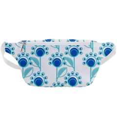 Blue Daisy Minimalist Leaves   Waist Bag  by ConteMonfrey