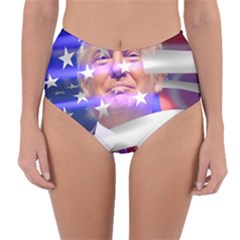 Donald Trump Flag Reversible High-waist Bikini Bottoms by vintagetrump