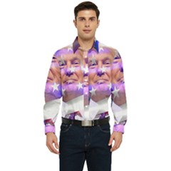 Donald Trump Flag Men s Long Sleeve Shirt by vintagetrump