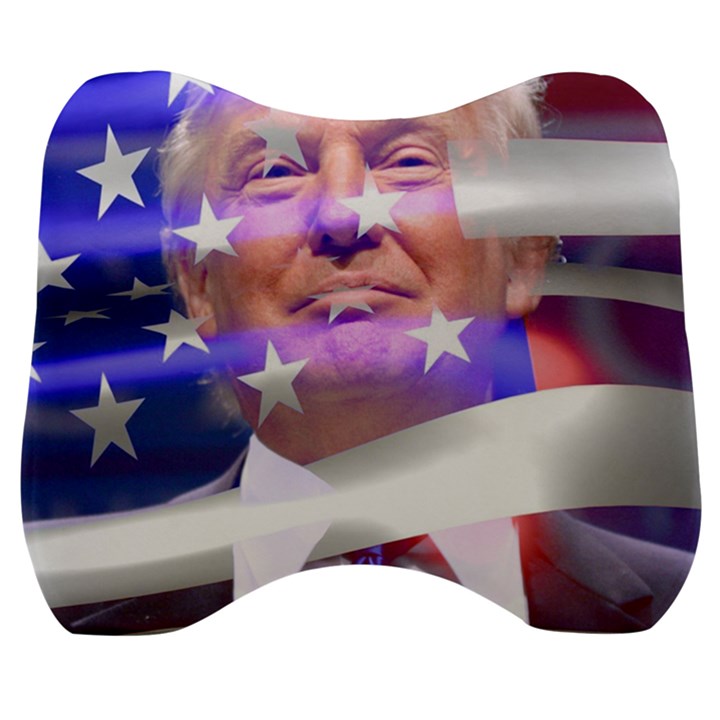 Donald Trump Flag Velour Head Support Cushion