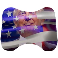 Donald Trump Flag Head Support Cushion by vintagetrump