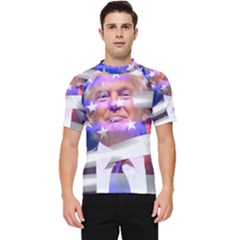 Donald Trump Flag Men s Short Sleeve Rash Guard by vintagetrump