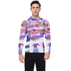 Donald Trump Flag Men s Long Sleeve Rash Guard by vintagetrump