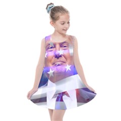 Donald Trump Flag Kids  Summer Dress by vintagetrump