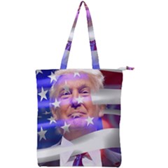 Donald Trump Flag Double Zip Up Tote Bag by vintagetrump