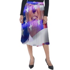 Donald Trump Flag Classic Velour Midi Skirt  by vintagetrump