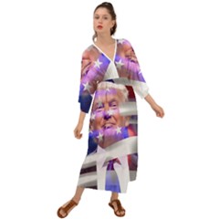 Donald Trump Flag Grecian Style  Maxi Dress by vintagetrump