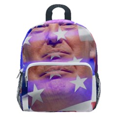 Donald Trump Flag Kids  Age 5-10 Lightweight School Backpack With Side Pockets by vintagetrump