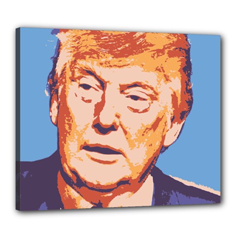 Orange Donald Trump Canvas 24  X 20  (stretched) by vintagetrump