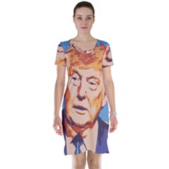 Orange Donald Trump Short Sleeve Nightdress by vintagetrump