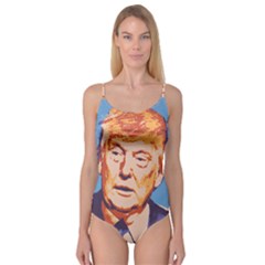 Orange Donald Trump Camisole Leotard  by vintagetrump