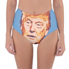 Orange Donald Trump Reversible High-waist Bikini Bottoms by vintagetrump