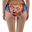 Orange Donald Trump Reversible Mid-Waist Bikini Bottoms View2