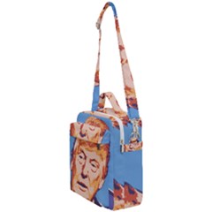 Orange Donald Trump Crossbody Day Bag by vintagetrump