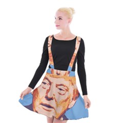 Orange Donald Trump Suspender Skater Skirt by vintagetrump