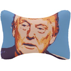 Orange Donald Trump Seat Head Rest Cushion by vintagetrump