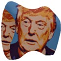 Orange Donald Trump Velour Head Support Cushion View3