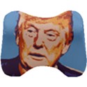 Orange Donald Trump Head Support Cushion View1