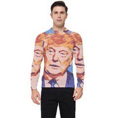 Orange Donald Trump Men s Long Sleeve Rash Guard by vintagetrump