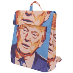 Orange Donald Trump Flap Top Backpack by vintagetrump