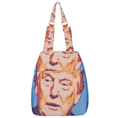 Orange Donald Trump Center Zip Backpack by vintagetrump