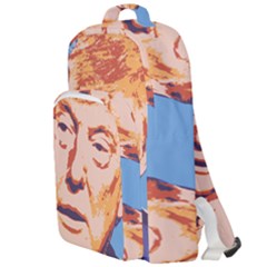 Orange Donald Trump Double Compartment Backpack by vintagetrump