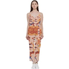 Orange Donald Trump V-neck Camisole Jumpsuit by vintagetrump