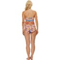 Orange Donald Trump Knot Front One-Piece Swimsuit View4