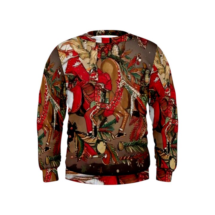 Christmas Art 01 Kids  Sweatshirt