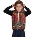 Christmas Art 01 Kids  Stylish Hooded Puffer Vest View1