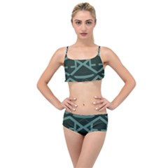 Geometric Design 01 Layered Top Bikini Set by myclothy