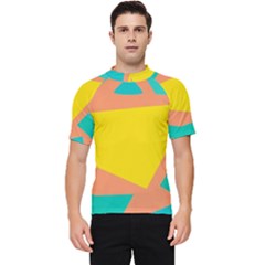 Geometric Design 02 Men s Short Sleeve Rash Guard by myclothy