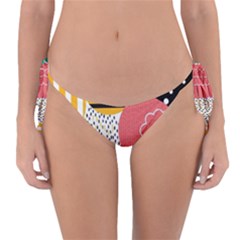 Geometric Design 07 Reversible Bikini Bottoms by myclothy