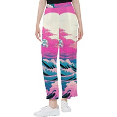 Waves Mountains Sky Women s Pants  by Grandong