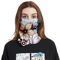 Flowers Flowers Pattern Face Covering Bandana (two Sides) by Posterlux