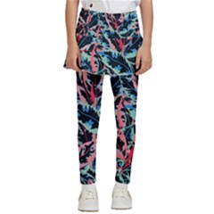 Leaves Pattern Patterns Colorful Kids  Skirted Pants by Posterlux