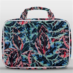 Leaves Pattern Patterns Colorful Travel Toiletry Bag With Hanging Hook by Posterlux