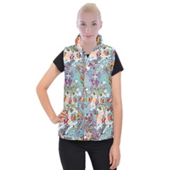 Supersonicangeldream Women s Button Up Vest by chellerayartisans